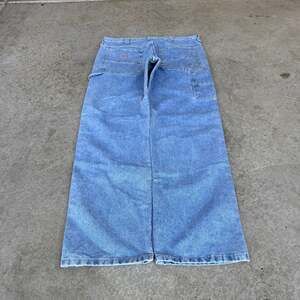Vintage Y2K Lee Dungarees Carpenter Jeans Light Wash Baggy Denim